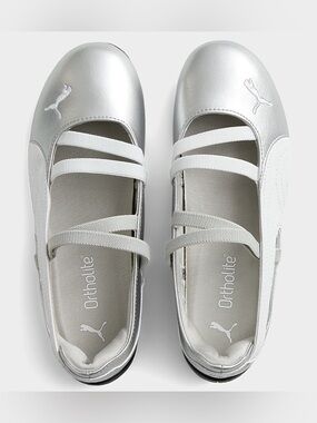 BNIB - Puma Speedcat Ballet Metallic - Size 6 - Silver